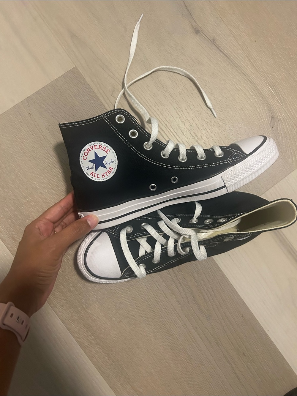 Converse Kids Black and White Chuck Taylor High Top Sneakers